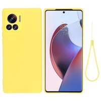 Dành cho Moto Edge 30 Ultra Ốp lưng ELVEV Vỏ silicon lỏng cao cấp mềm có dải đổ xô