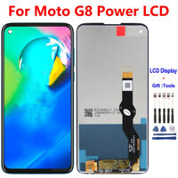 Dành Cho Motorola Moto G8 Power Màn Hình LCD Bộ Số Hóa Màn Hình Cảm Ứng + Khung XT2041-1 XT2041-3 Màn Hình Thay Thế Một Phần