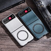 Dành Cho Motorola Moto Razr 40,40 Ultra Case ELVEV Hút Da PU + TPU Vỏ Điện Thoại Chống Sốc