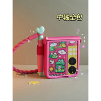 Dành Cho Motorola Razr 50 Ultra Ốp Lưng Với Bút Màn Hình Cảm Ứng Hoa Hồng Dễ Thương Dây Đeo Tay Màu Đỏ Ốp Lưng Điện Thoại Motorola Razr50 Gấp Màn Hình Điện Thoại 50ultra Đeo Ngang Cầm Tay