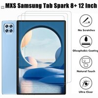 Dành Cho MXS Samsung Tab Spark 8 + 12 Inch 8Gb + 256Gb Android 12.0 Màn Hình Máy Tính Bảng Phim Bảo Vệ Kính Cường Lực Chống Trầy Xước