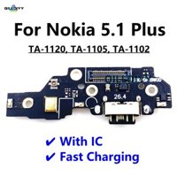Dành Cho Nokia 5.1 Plus USB Sạc Kết Nối Ban Sạc Dock Cổng Micro Loại C Đuôi Cắm Cáp Mềm 5.1Plus