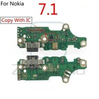Dành Cho Nokia 7.1 Cổng Sạc USB Cổng Kết Nối Dock Bo Mạch Micro Cáp Mềm Với IC Sạc Nhanh