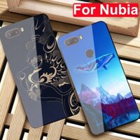 Dành Cho Nubia Z17 Z17S Z17 lite Vỏ Kính Cường Lực Vỏ Điện Thoại Cứng Vỏ Z17lite