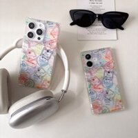 Dành Cho Ốp Lưng iPhone 16 Pro Max 13 14 15 Pro Max 14 Pro Max 13 Pro Max 12 Pro Max Vỏ Tem Visa Vỏ Điện Thoại Vuông Mềm