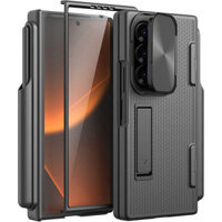 Dành cho Ốp lưng Samsung Galaxy Z Fold 6 có giá đỡ bút S, Bảo vệ bản lề tích hợp & Bảo vệ màn hình & Vỏ máy ảnh lật, Vỏ bảo vệ chống sốc toàn thân cho Ốp Z Fold 6