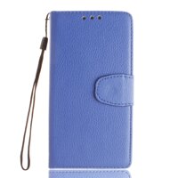 Dành Cho Ốp Lưng Sony Xperia Z5 Vỏ Điện Thoại Gập Cổ Điển Folio Vỏ Da PU Mềm Có Khe Cắm Thẻ Kẹp Giữ Tiền Mặt Nút Cài Nam Châm Đế Giữ Có Dây Đeo Cổ Tay [bonus]