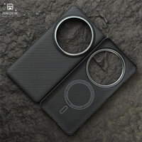 Dành cho Ốp lưng Xiaomi 15 Ultra Thiết kế lai siêu mỏng (Dệt Aramid + Carbon Composite) Vỏ hút từ tính phủ chống trầy xước