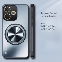 Dành cho OPPO A5 A3 A3X A2 Pro Ốp lưng có giá đỡ vòng 360 sạc không mệt Thời trang Mờ Đơn giản Đế Acrylic Thân thiện với da Vỏ chống rơi cho OPPO A 5 3 Pro Funda