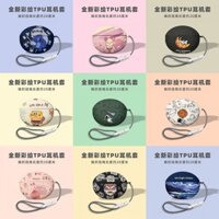 Dành Cho Oppo Enco X3 Vỏ Tai Nghe TPU Hoạt Hình Gấu Tai Nghe Silicon Vỏ Mềm Dễ Thương Chống Sốc Tai Nghe Bảo Vệ Tai Nghe Nhét Tai Da