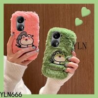 Dành Cho OPPO F9 F11 F17 F19 F21 F23 F25 F27 PRO A92 A72 A16K A17 A12 A15 A53 A33 A31 A56 A11 Thời Trang Thiết Kế Quy Trình Độc Đáo Sang Trọng Vỏ Điện Thoại Thêu Lông Ếch Fuzzy Sang Trọng