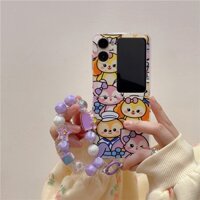 Dành Cho OPPO Find N2 Flip Case Trong Suốt Cứng Nhựa Hoạt Hình StellaLou Hình Dán Vòng Tay Điện Thoại Điện Thoại Cho OPPO Find N 2 Flip N2Flip Cover