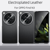 Dành Cho OPPO Find N2 N3 Flip Case Slim Đơn Giản Mạ Điện Da Cứng Mờ Chống Vân Tay Vỏ Bảo Vệ