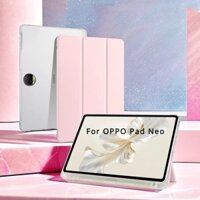 Dành Cho OPPO Pad 3 Pro 12.1 Pad 3 11.61 inch Pad Neo 11.4 inch Air2 11.4 Air 1.36 Pad 2 11.61 Ốp Lưng Trifold Đứng Da PU Thông Minh Flip Cover Có Bút Chì