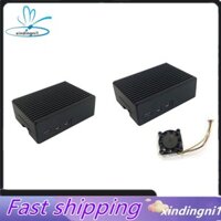 Dành cho Raspberry Pi 5B Shell 5BE Vỏ rãnh sọc nhôm tỏa sáng