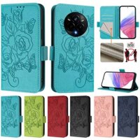 Dành Cho Realme 14 Pro 5G Ốp Lưng 3D Ví Hoa Hồng Ốp lưng Realme 14 Pro + 5G Ốp Lưng Da Lật Ốp Lưng