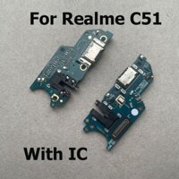 Dành Cho Realme C51 Đế Sạc USB Nhanh Ban Cổng Sạc PCB Cáp Mềm RMX3830