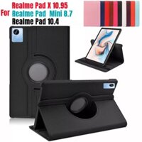 Dành cho Realme Pad 10.4 inch Realme Pad Mini 8.7 inch Realme Pad X 360 Vỏ da xoay