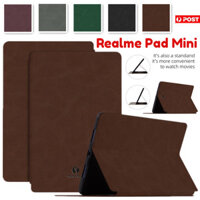 Dành Cho Realme Pad Mini 8.7 inch 2022 Siêu Mỏng Trẻ Em Hoạt Hình Dễ Thương Da Đứng Bao Da Chống Sốc Flip Case