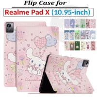 Dành cho Realme Pad X 10,95 "inch PadX Wi-Fi | 5G Ốp lưng máy tính bảng thời trang Phong cách hoạt hình dễ thương Da PU Flip Stand Cover RMP2107 RMP2108