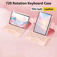 Dành Cho Redmi Pad Pro 5G 12.1 Inch SE 11 Dành Cho Xiaomi Poco Pad 12.1 5G 12.1 5 Pro 12.4 6S Pro 12.4 6 11 7 11.2 Bàn Phím Trackpad 720 Xoay Được Slim Tablet Case Cover Khe Cắm Bút