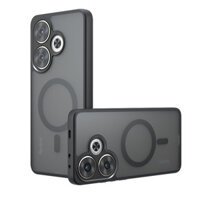 Dành Cho Redmi Turbo 3 / POCO F6 Matte Mag- Netic Case ELVEV Skin Feeling Hard PC + TPU Vỏ Bảo Vệ Mặt Sau
