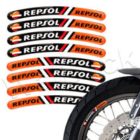 Dành Cho Repsol CBR600RR CBR1000RR CBR900 CBR929 CBR954 CBR250 3D Xe Máy Bánh Xe Miếng Dán Vành Sọc Phụ Kiện Decal /