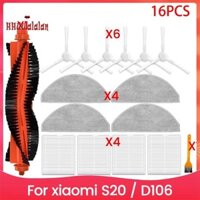 🔥Dành Cho Robot Hút Chân Không S20 / D106 Phụ Kiện Chính Bên Bàn Chải Hepa Lọc Cây Lau Vải Túi Bụi Thay Thế Phụ Kiện