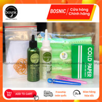 [Dành cho salon chuyên nghiệp] Combo Thuốc Uốn Tóc 100ML Kèm Trục Uốn Lạnh + Giấy Uốn + Thun Và Bao Tay BOSNIC