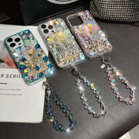 Dành Cho Samsung Galaxy A14 A15 A54 A55 A05S A05 A04S A35 A33 A34 A53 A23 A25 A24 A13 A12 A52 A52S A32 A22 A73 A50 A51 A71 A31 Bling Lắc Hoa Bướm Full Kim Cương Vòng Tay