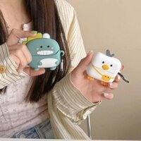 Dành Cho Samsung Galaxy Buds3 Pro Ốp Lưng Vịt Dễ Thương Samsung Galaxy Buds3 Silicon Mềm Vỏ Bảo Vệ Khủng Long Hoạt Hình Dễ Thương