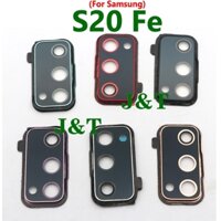 Dành Cho Samsung Galaxy S20 Fe Điện Thoại Mặt Sau Camera Kính Ống Kính Có Khung Giá Đỡ Dính Chính Hãng Mới