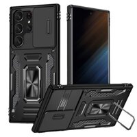 Dành Cho Samsung Galaxy S23 S21 S20 FE S24 S22 Ultra Plus + Ốp Điện Thoại Có Vòng Kim Loại Chân Đế Giá Đỡ Chắc Chắn Vỏ Bảo Vệ