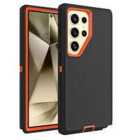 Dành Cho Samsung Galaxy S25 S24 S23 S22 S21 Ultra S20 Plus Note 20 Ultra Ốp Lưng Bảo Vệ Chống Sốc 3 Lớp Hạng Nặng Cứng Lai Ốp Lưng Cao Su Chắc Chắn Bảo Vệ Vỏ Điện Thoại