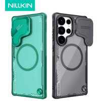 Dành Cho Samsung Galaxy S25 Ultra Ốp Lưng Nillkin Iceblade Prop PC + TPU Trong Suốt Có Chân Đế Ống Kính Bảo Mật Vỏ Hút