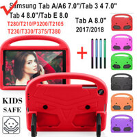 Dành Cho Samsung Galaxy Tab 3 4 7.0 "8.0" SM-T230 T231 T330 / Tab A6 7.0 "T280 T285 T210 T211 P3200 / Tab E 8.0" T375 Bảo Vệ Di Động Trẻ Em An Toàn EVA Bọt EVA Tay Cầm Đứng