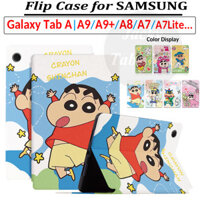 Dành Cho Samsung Galaxy Tab A A9 A9 + A8 A7 Lite LTE WIFI 5G 8 8.4 8.7 10.1 10.4 10.5 11 "Lucky Child Crayon Flip Case Leather Stand Cover SM-X210 X215 X110 X115 X200 X205 T505 T225 P585
