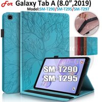 Dành Cho Samsung Galaxy Tab A (8.0 ", 2019) 8.0 inch SM-T290 SM-T295 SM-T297 Vỏ Máy Tính Bảng Thời Trang 3D Họa Tiết Cây Lật Phong Cách Da PU Đứng Khe Cắm Thẻ