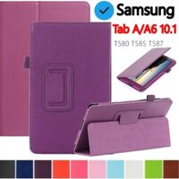 Dành Cho Samsung Galaxy Tab A / A6 10.1 SM-T580 T585 T587 Vỏ Máy Tính Bảng Da Đế Mỏng Lật Kinh Doanh Vỏ Bảo Vệ
