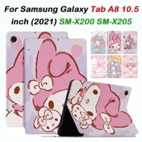 Dành Cho Samsung Galaxy Tab A8 10.5 inch 2021 SM-X200 SM-X205 Phim Hoạt Hình Dễ Thương Da Chất Lượng Cao + TPU Chống Rơi Vỏ Máy Tính Bảng