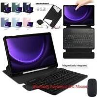 Dành Cho Samsung Galaxy Tab A8 10.5 2021 2022 SM-X200 X207 X209 Có Chuột Có Thể Tháo Rời Wilress Bàn Phím Bluetooth Da Thông Minh Xoay 360 Đứng Bao Da Có Khe Cắm Bút