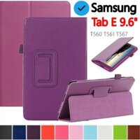 Dành Cho Samsung Galaxy Tab E 9.6 SM-T560 T561 T567 T560NU Vỏ Máy Tính Bảng Da Đế Mỏng Lật Kinh Doanh Vỏ Bảo Vệ