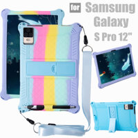 Dành Cho Samsung Galaxy Tab S Pro 12 11 Inch Vỏ Máy Tính Bảng Silicon Mềm Siêu Chống Sốc Vỏ Bảo Vệ Đứng