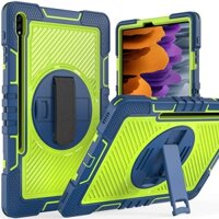 Dành cho Samsung Galaxy Tab S10 Plus 2024, Tab S9 FE + / S9 + / S8 + / S7 FE / S7 + Ốp lưng, Vỏ chống sốc chân đế xoay 360 có dây đeo vai cho Tab A9 + / A8, S6 Lite, A7 Lite, Tab A 8.0