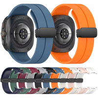 Dành Cho Samsung Galaxy Watch Siêu Thể Thao Dây Silicon Galaxy Watch 7 Ultra 47mm Ban Nhạc Vòng Tay Từ Khóa Gấp Dây Đeo Đồng Hồ