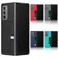 Dành Cho Samsung Galaxy Z Fold 3 4 5 6 Ốp Lưng Có Khe Cắm Thẻ Giá Đỡ Họa Tiết Vải Lanh Cho Samsung Z Fold6 5G 2024 Fold3 Fold4 Fold5 5G Vỏ Điện Thoại