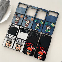 Dành Cho Samsung Galaxy Zflip5 Zflip4 Thời Trang Họa Tiết Cao Bồi Chống Vân Tay Ốp Lưng Điện Thoại Z Flip 5 4 Hoạt Hình Dễ Thương Master Dog Cool Sayer Chống Sốc Bunper Cover