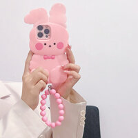 Dành Cho Samsung S20FE S21FE S23FE S24FE S20U S21U S22U S23U S24U S25U S8 S9 S10 S20 S21 S22 S23 S24 S25 PLUS Cao Cấp Độc Đáo Dễ Thương Màu Hồng Bunny Vỏ Điện Thoại Di Động Thời Trang Chống Sốc