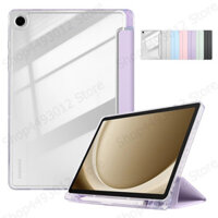 Dành Cho Samsung Tab A9 Plus 11 "2023 Ốp điện thoại Acrylic Trong Suốt Cứng Đứng Cho SM-X510 X516 Galaxy Tab A9 Plus A8 S6 Lite S9 FE 10.9 Ốp điện thoại Có Giá Đỡ Bút Chì