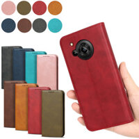 Dành Cho Sharp AQUOS R8 Pro R7 R6 AQUOS sense 6 Filp Vỏ Điện Thoại Đựng Thẻ Đứng Bao Da